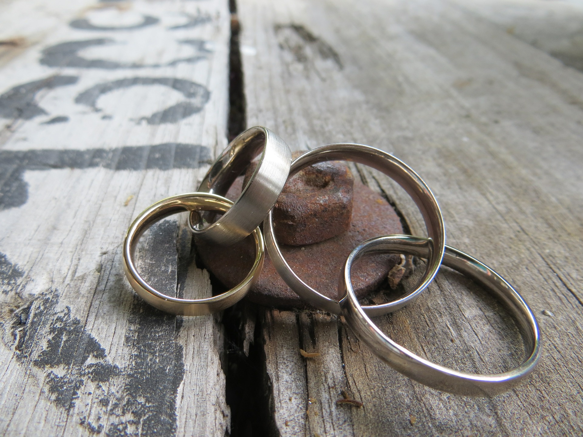 Bague en acier rouille best sale